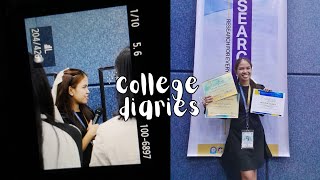 college diaries♡ poster presentation research congress concept paper end of 2nd sem Erin Rem [upl. by Eelahs599]