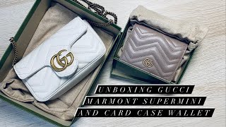 Unboxing Gucci Marmont Supermini Bag amp Card Case Wallet Vertical Video [upl. by Ardnwahsal]