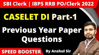 Caselet DI for SBI Clerk 2022  IBPS RRB POClerk 2022  Speed Booster Part 1  Data Interpretation [upl. by Pauli]