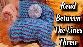 Super Easy Crochet Blanket Pattern Tutorial Great Scrap Buster  Read Between The Lines [upl. by Ttik53]