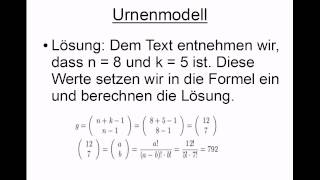 Urnenmodell [upl. by Eisej]