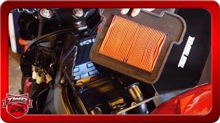 How To Remove FZ09 MT09 Air Filter Fuel Tank ECU And Install USB Power Port [upl. by Nolie]