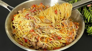 Das ist so ein köstliches SpaghettiRezept Du wirst es mögen Unglaublich gesunde Pasta [upl. by Burtie413]