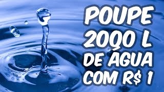 Incrível Economize 2000 L de água com R 1 dica doméstica [upl. by Lednic63]