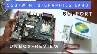 Zebronics ZebG41D3 Motherboard  LGA 775 Socket Intel G41  ICH7 chipset  Unbox amp Review [upl. by Eihctir]