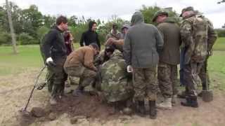 Exhumation of German soldiers in 2014 Kurland [upl. by Jordanna]