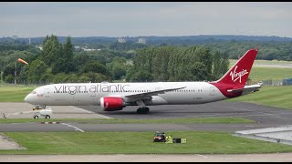 Birmingham Airport Spotting  Virgin Atlantic  Boeing 7879 Dreamliner  GVCRU  August 2024 [upl. by Aicilihp227]