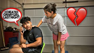 CAUGHT CONFESSING ON THE PHONE PRANK ON GIRLFRIEND [upl. by Kenn122]