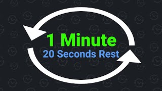 1 Minute Interval Timer with 20 Seconds Rest [upl. by Norina]