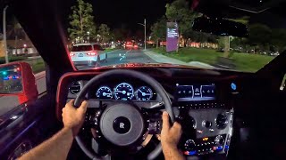 2021 RollsRoyce Cullinan POV Night Drive 3D AudioASMR [upl. by Anehsuc]