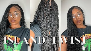 How To Do Island Twist  Boho Senegalese Twist Tutorial [upl. by Venable95]