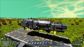 Space Engineers  Inertial Dampener  Ship falling while carrying small craft  Bug [upl. by Padraic]