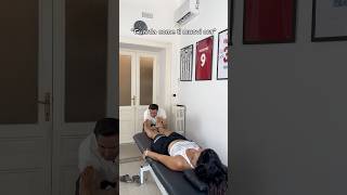 Sblocco della caviglia 🦶🏻 osteopata osteopatia asmr thrust [upl. by Arrahs]