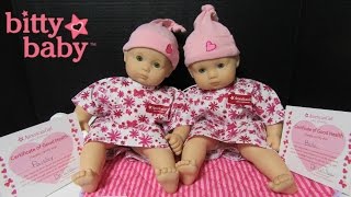 AMERICAN GIRL DOLL Hospital Bitty Baby Bella  Paisley come home from Bitty Baby Hospital [upl. by Morry]