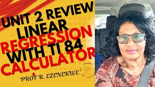 Unit 2 review Linear regression with Ti 84 calculator [upl. by Freeland]