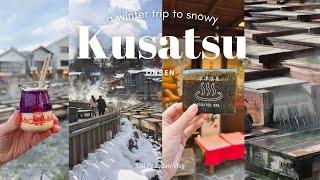 Taking myself on a Solo Trip to Kusatsu Onsen 2 day Itinerary Everything I ate Japan Travel VLOG [upl. by Stedmann]