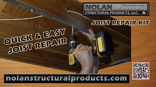 Quickly Repair Damaged Joists with the complete Joist Repair Kit from Nolan Structural Products [upl. by Ylrebnik]