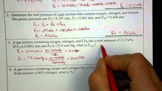 Daltons Law  example problems [upl. by Ratha686]