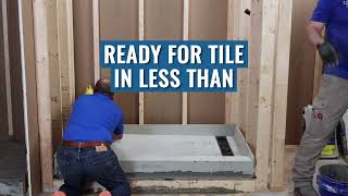 Tile Redi Shower Pan for DIY Projects [upl. by Ecam]