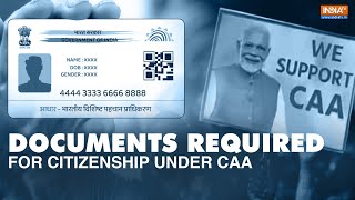 Citizenship Under CAA Heres A List Of Documents That You Would Need For The Same  India TV News [upl. by Abel]