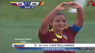 Deyna Castellanos  Amazing Goal vs Cameroon  FIFA U 17 Women´s World Cup Jordan 2016 [upl. by Herr719]