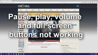 Pause play volume and full screen buttons not working on cricfree fix [upl. by Violante]