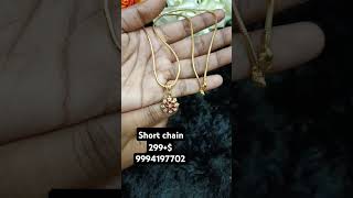 Rashis Collection Short chain 18 inch removable pendant reels goldcovering goldstyle trending [upl. by Engleman305]