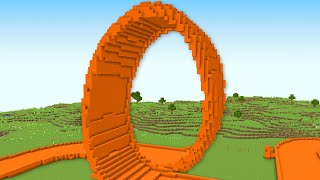 Turning My Minecraft World Into A HotWheels Track [upl. by Leighland]