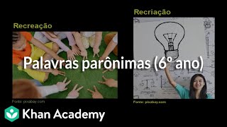 Palavras parônimas 6º ano [upl. by Nrehtak713]