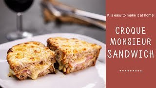 Croque Monsieur  French Ham And Cheese Sandwich  Food Channel L  A New Recipe Every Day [upl. by Suirtimid181]