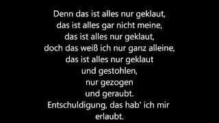 Die Prinzen  Alles nur geklaut  lyrics [upl. by Htidirem]