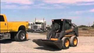 New Holland LS170 Skid Steer Cab Heat no door [upl. by Nnoryt]