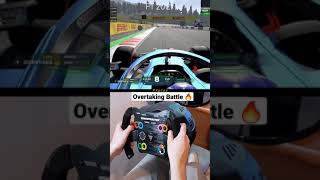 F1 2021 Overtaking Battle 🔥 Thrustmaster Open Wheel Addon [upl. by Toy635]