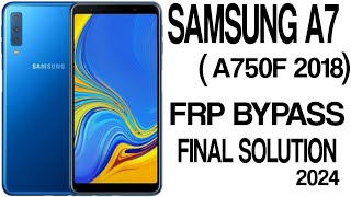 Samsung a7 a750f frp bypass android 10  Samsung a7 2018 frp bypass [upl. by Ilocin450]