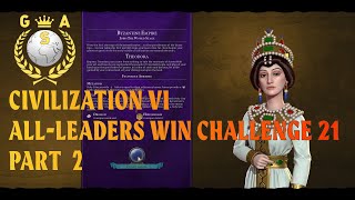 Civilization VI All Leaders Win Challenge 21 Byzantine Empire Theodora Part 02 civilization6 [upl. by Cherye]