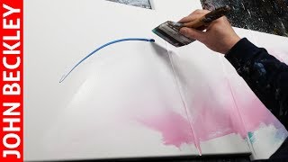 Abstract Painting demonstration in Acrylics with masking tape  Abaris [upl. by Lorraine]