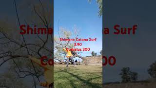 Caña shimano catana surf con corbalus 300 [upl. by Auqinot]