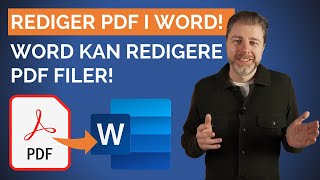 Rediger PDF filer direkte i Word [upl. by Jereme296]