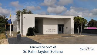 Farewell Service Sr Raïm Jayden Soliana [upl. by Etteyafal]