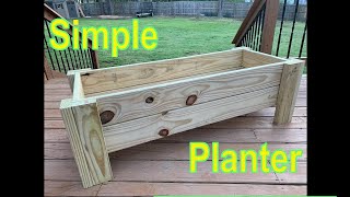 How to build a simple wooden planter box [upl. by Freeborn]