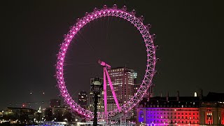 A Calming Walk Across Hungerford Bridge  It’s 1 degrees Celsius  LondonUK  4K [upl. by Eaton]