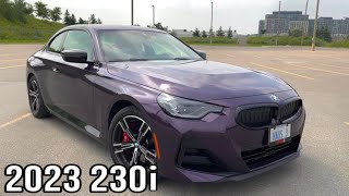 2023 BMW 230i in Purple REVIEW  Smallest BMW Coupe Review [upl. by Mclaughlin]