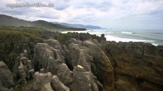 Pancake Rocks Punakaiki New Zealand [upl. by Noside880]