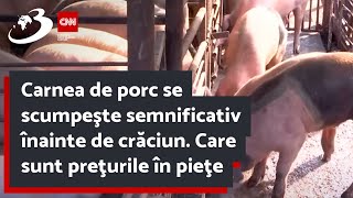 Carnea de porc se scumpeşte semnificativ înainte de crăciun Care sunt preţurile în pieţe [upl. by Salokin]