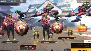 Nayan Asin amp 2B gamer imitating Twins ftAllied Twins view  Garena Free Fire [upl. by Ynaitirb]