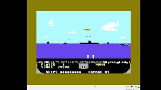 Commodore 64 Emulated Beach Head Skill 1 104200 points [upl. by Nueormahc]