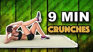 9 Min Crunches For A Flat Stomach [upl. by Nylorac]