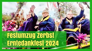 Festumzug Erntedankfest Zerbst 2024 [upl. by Annaya842]