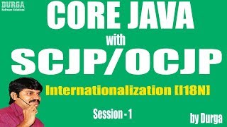 Core Java With OCJPSCJPInternationalization I18N Part 1Introduction [upl. by Aufa]