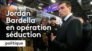 Salon de l’agriculture  Jordan Bardella en opération séduction [upl. by Jed]